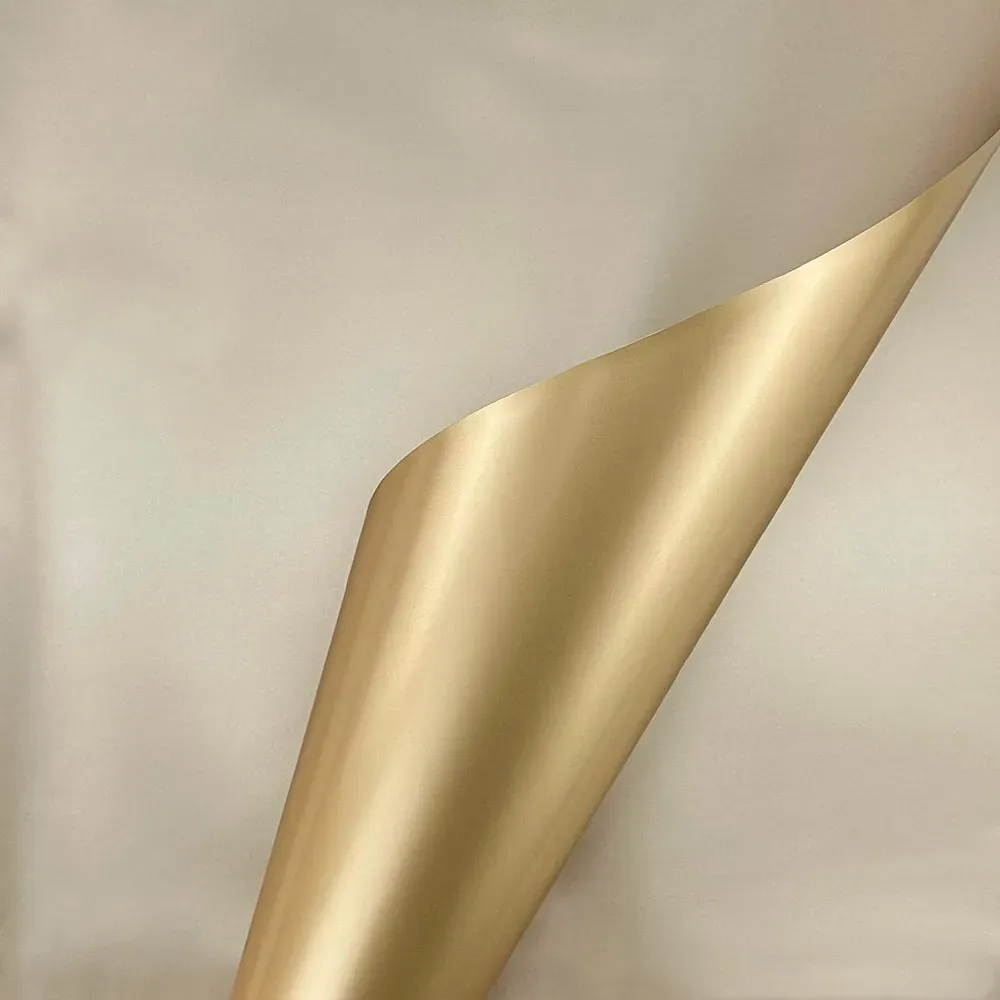 Double gold cellophane with "Double" mother-of-pearl