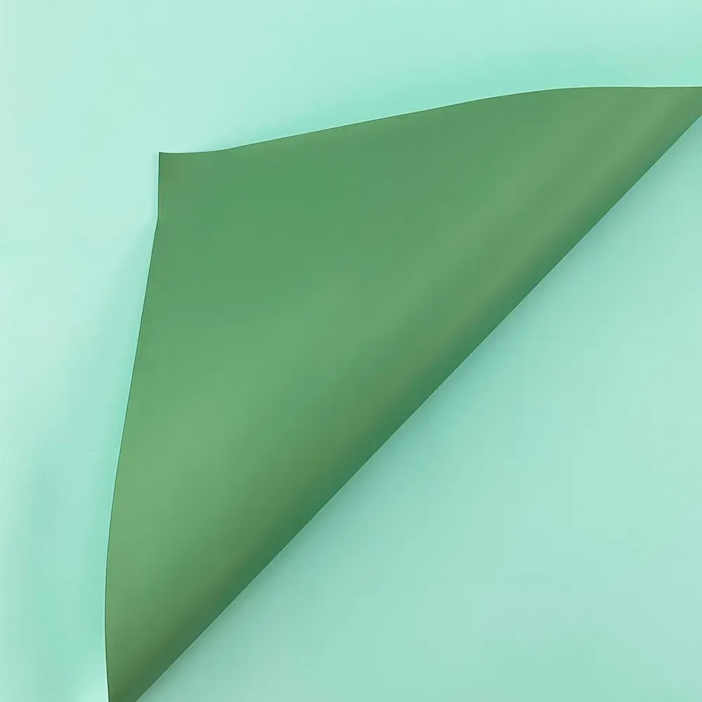 Celofan bicolor cu dungi "Stay happy" verde photo 3