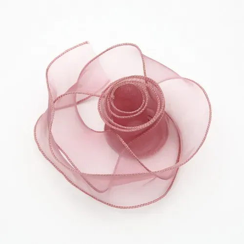 Panglică din organza "Premium", rictorian rose,  4cm / 9.14m #035