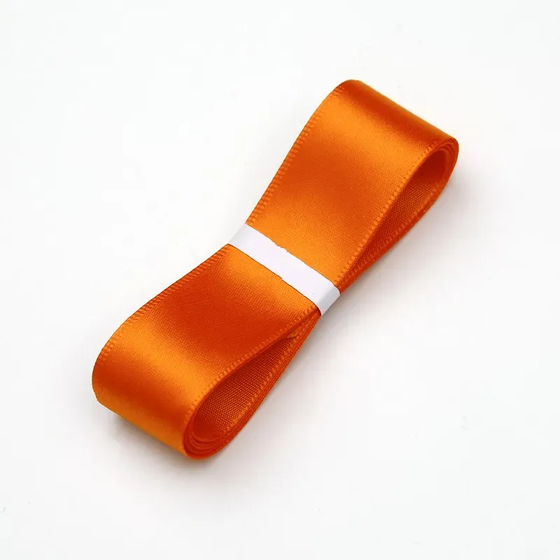 Panglică din poliester, autumn orange, 2,5 cm / 32 m #051