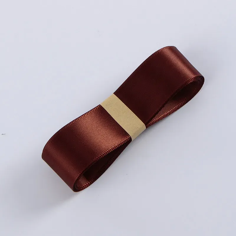 Panglică din poliester, Chocolate, 2,5 cm / 32 m #151