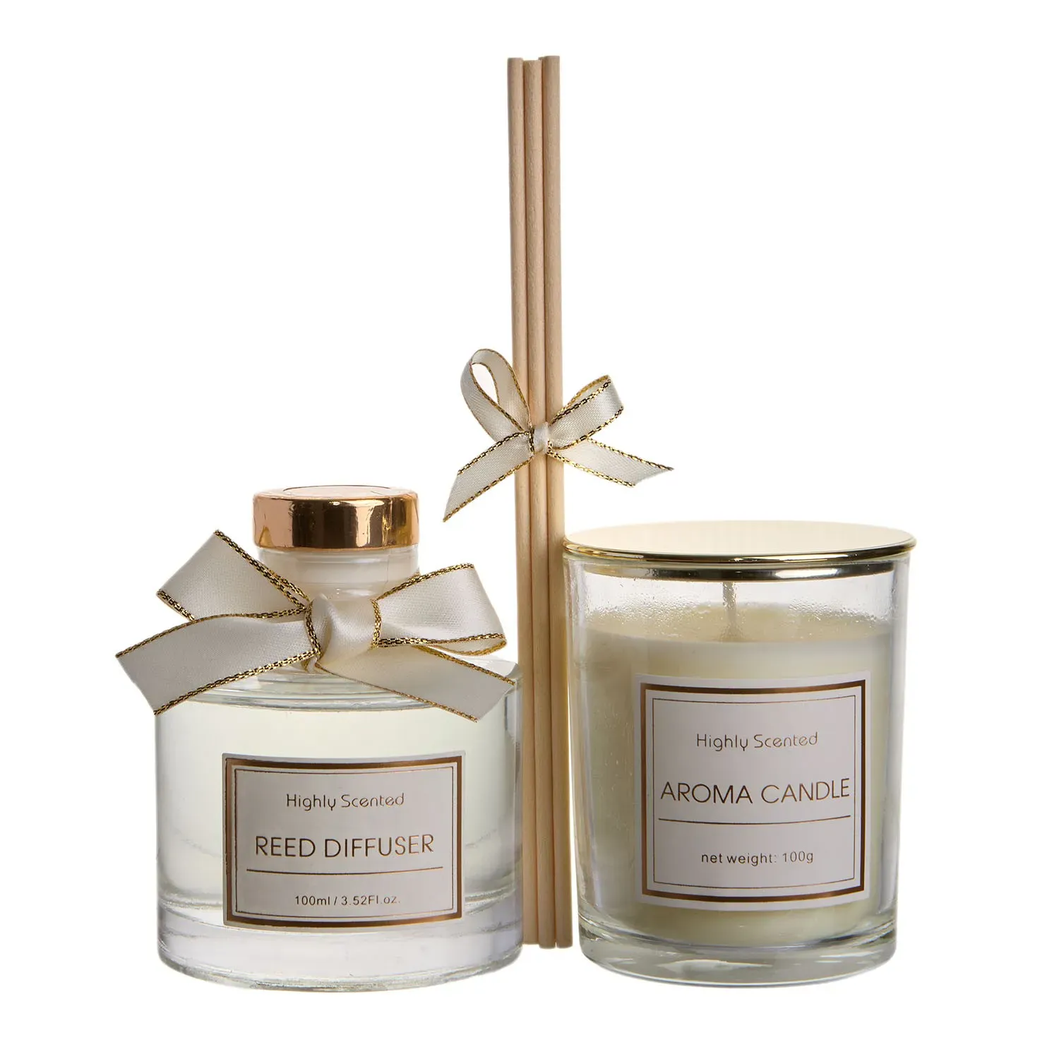 Set difuzor de aromă și lumânare de aromă "Gifty" Amber allure photo 9