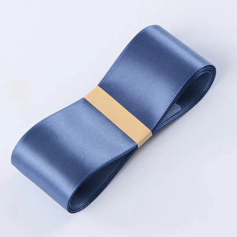 Panglică din poliester, Blue Smoke, 3,8 cm / 36,57 #104