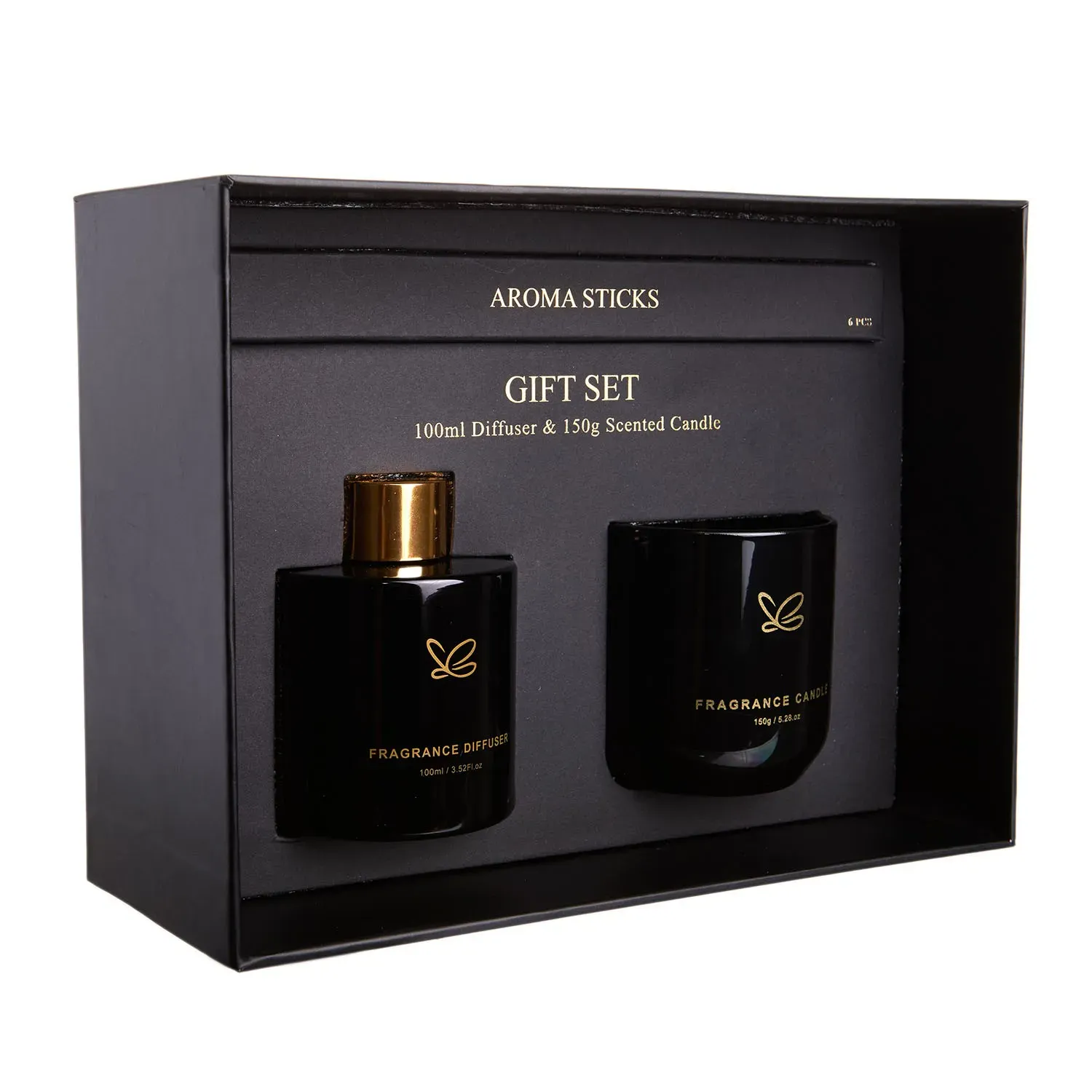 Set difuzor de aromă și lumânare de aromă "Golden" Rose oud photo 5