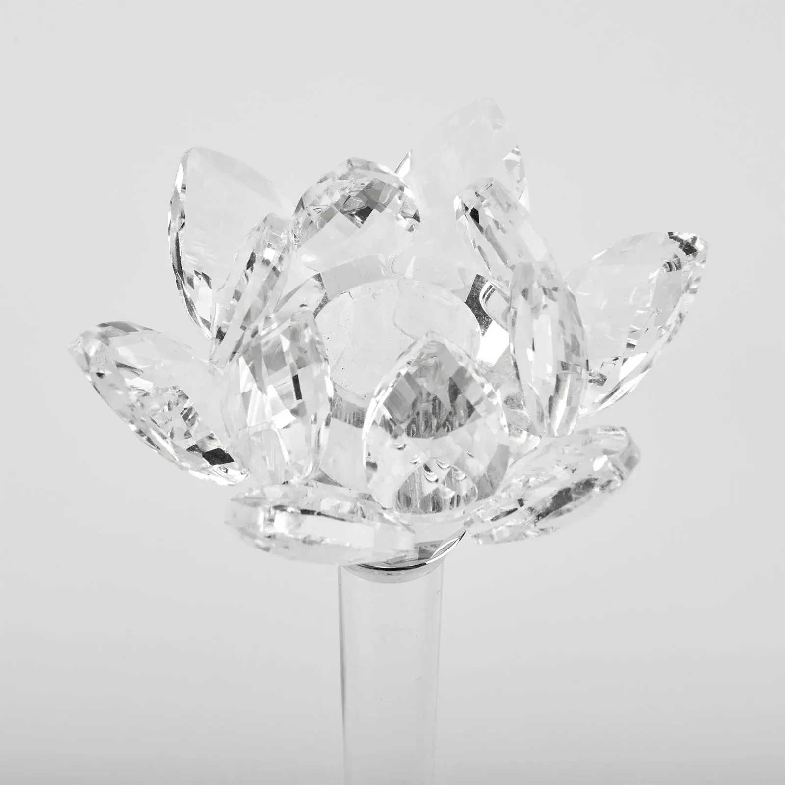 Üveg gyertyatartó 1 gyertyához, 44 cm "Lotus L" photo 4