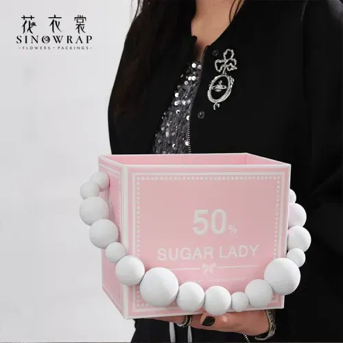Pungi pentru flori "Sugar Lady" alba photo 4