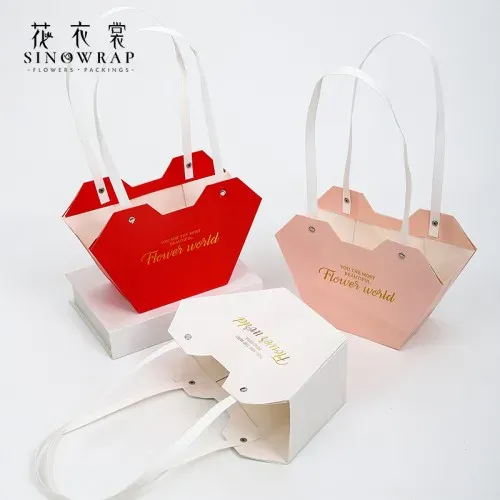 Set of 10 flower bags, 23/15/9, pink photo 2