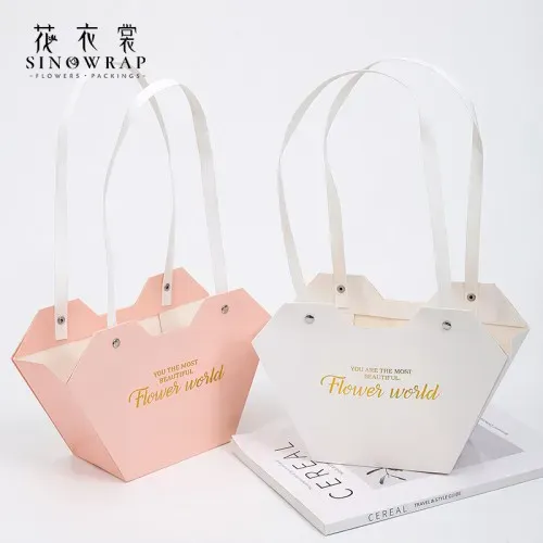 Set of 10 flower bags, 23/15/9, pink photo 4