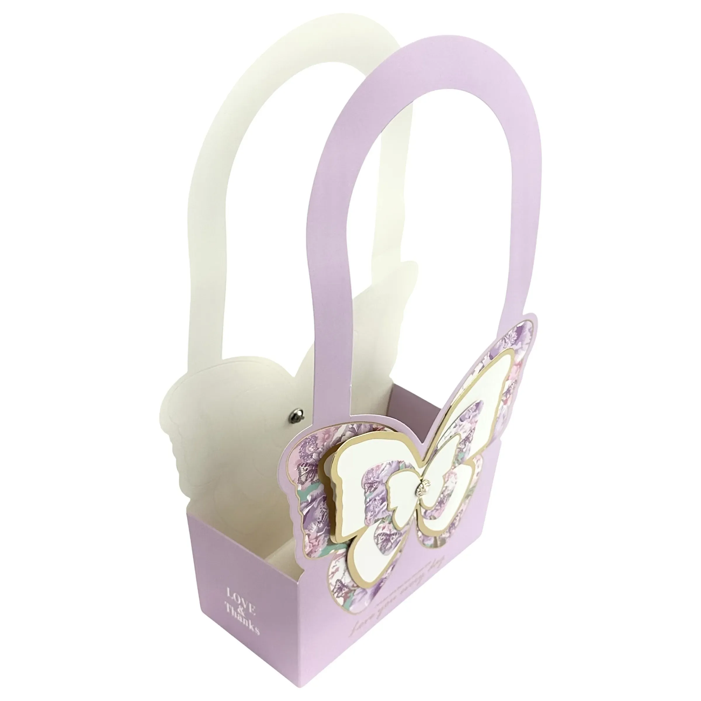Set 2 pachete pentru flori violet "Butterfly" 18x9x36.5 photo 2