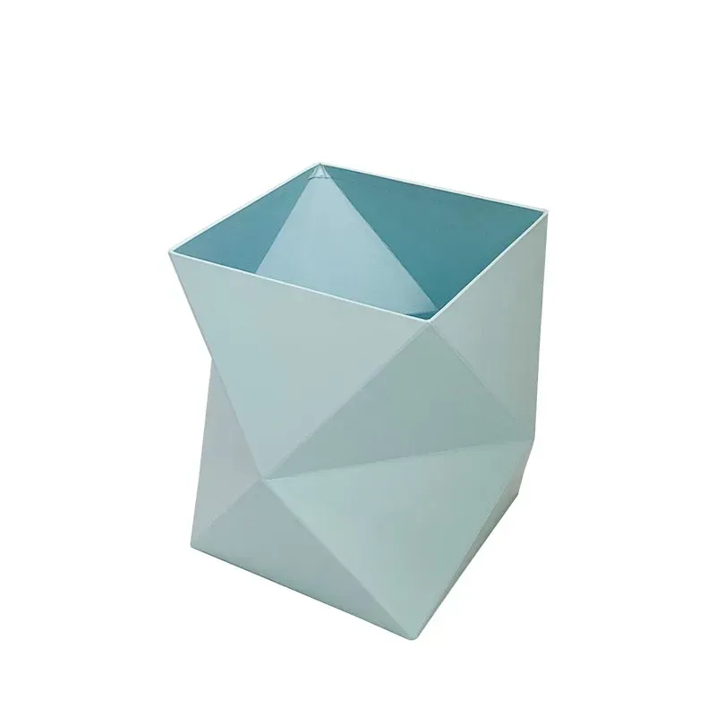 Geometric box with blue flowers "Shapes" 26.5х26.5х24