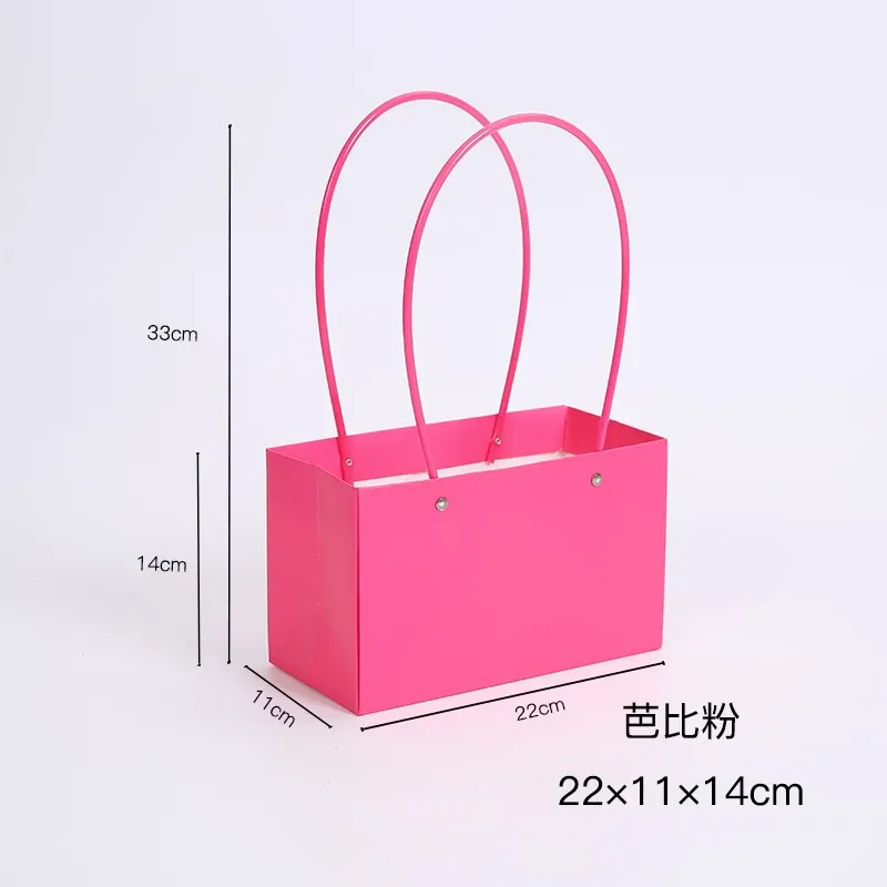 Geanta lata cu flori fuchsia, cu manere din silicon, 22/11/14