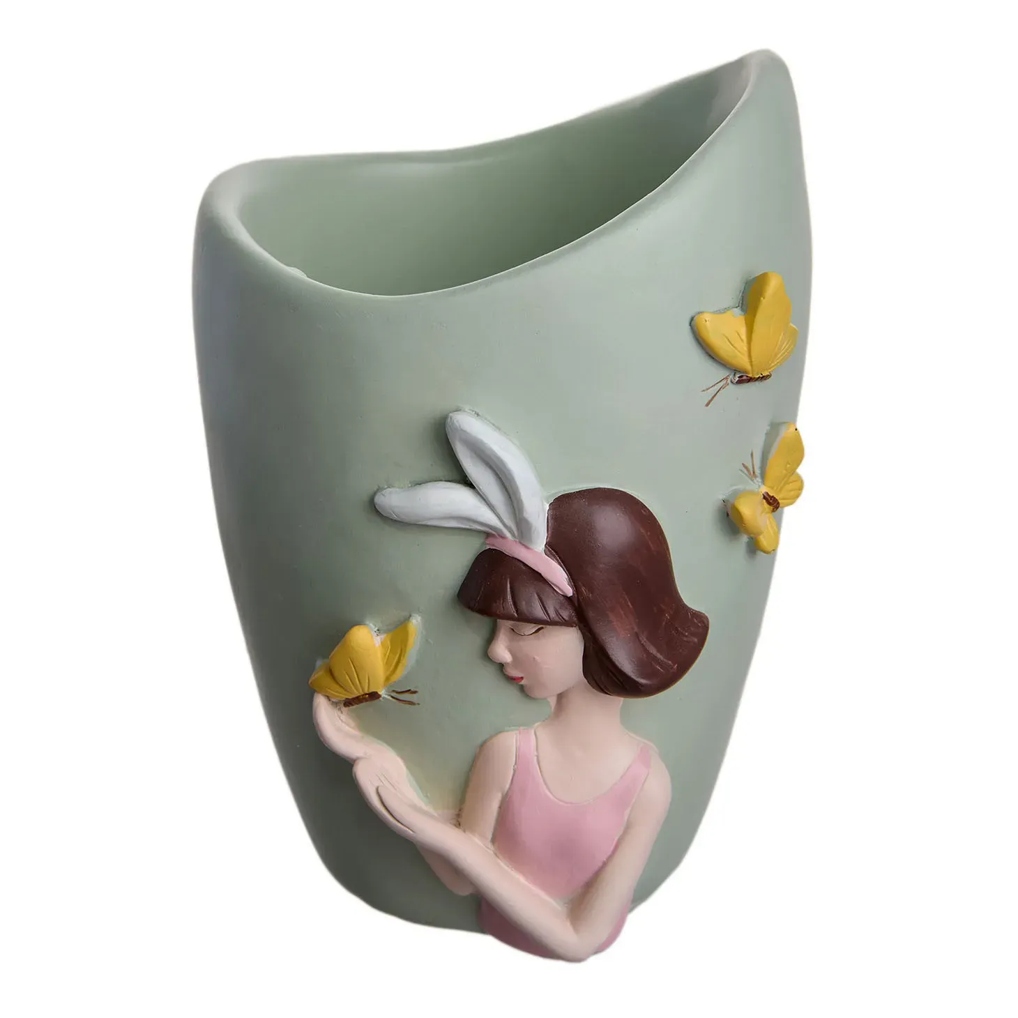 Vaza ceramica verde 12x6 photo 2