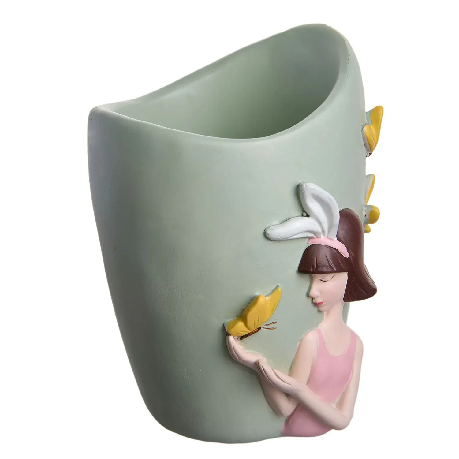 Vaza ceramica verde 12x6 photo 3