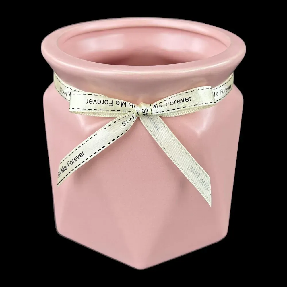 Vaza ceramica "Nicely S" roz photo 2