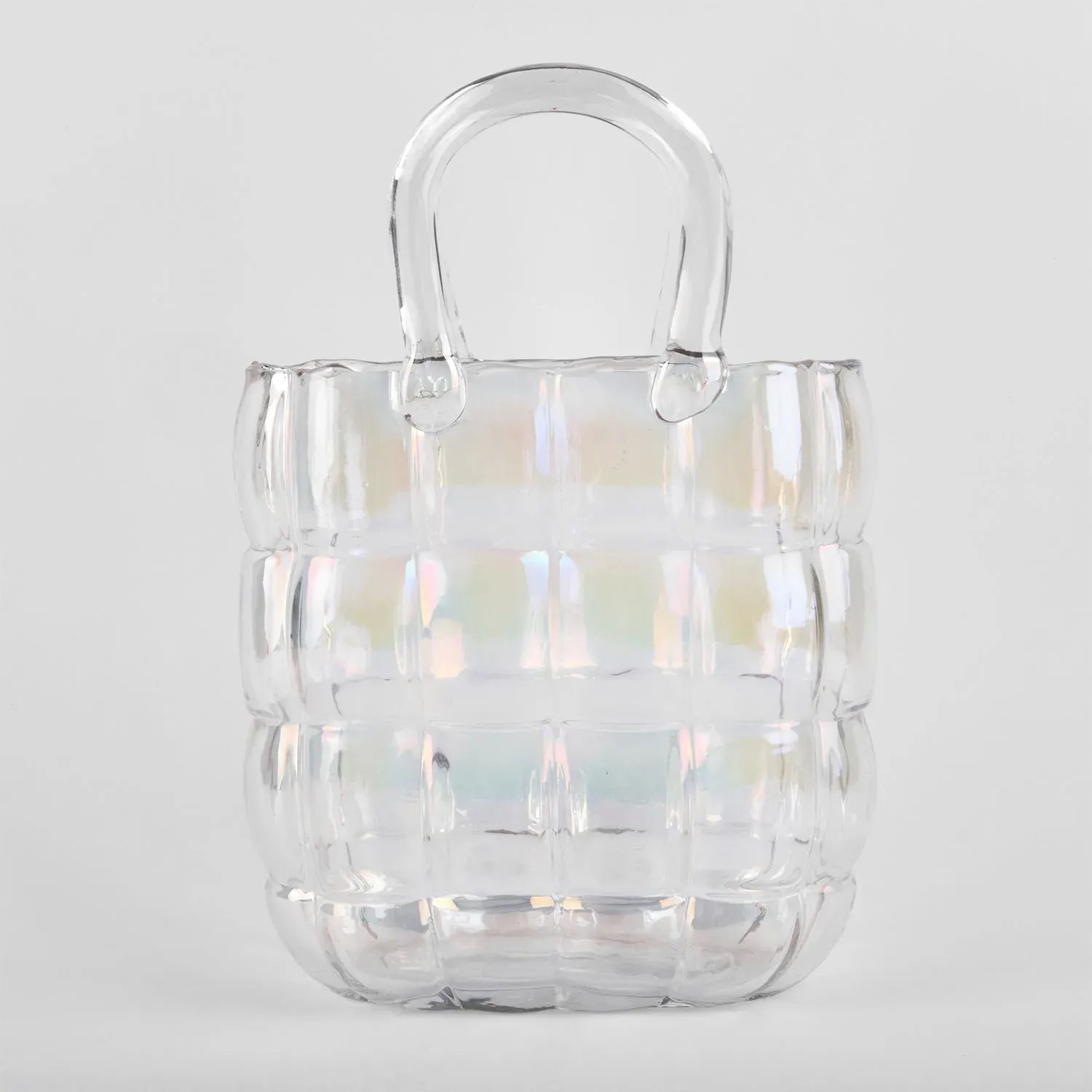 Vaza de sticla "Handbag L" multicolor 28/18