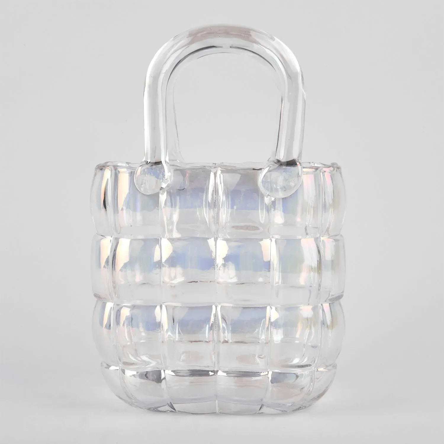 Glass vase "Handbag" multicolor 22/8