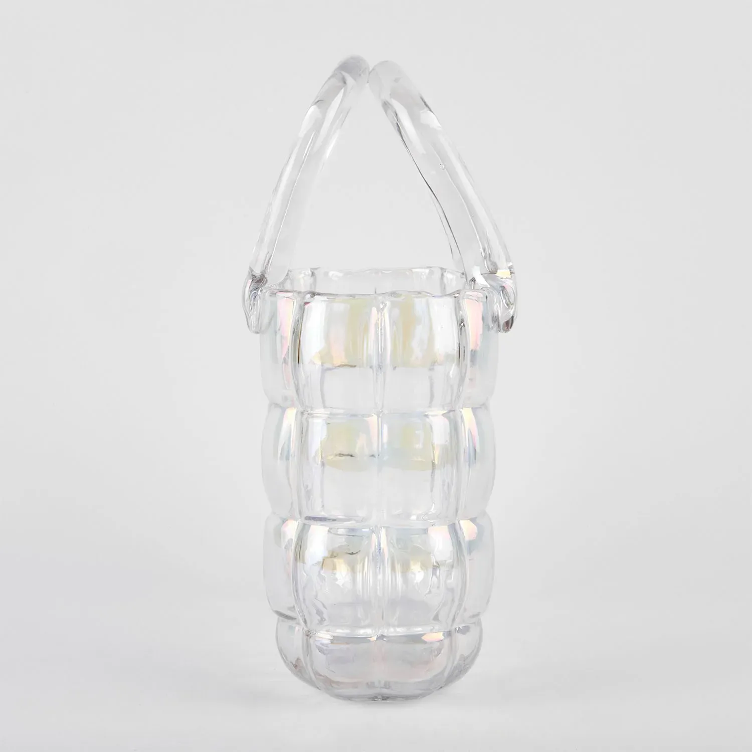 Glass vase "Handbag" multicolor 22/8 photo 2