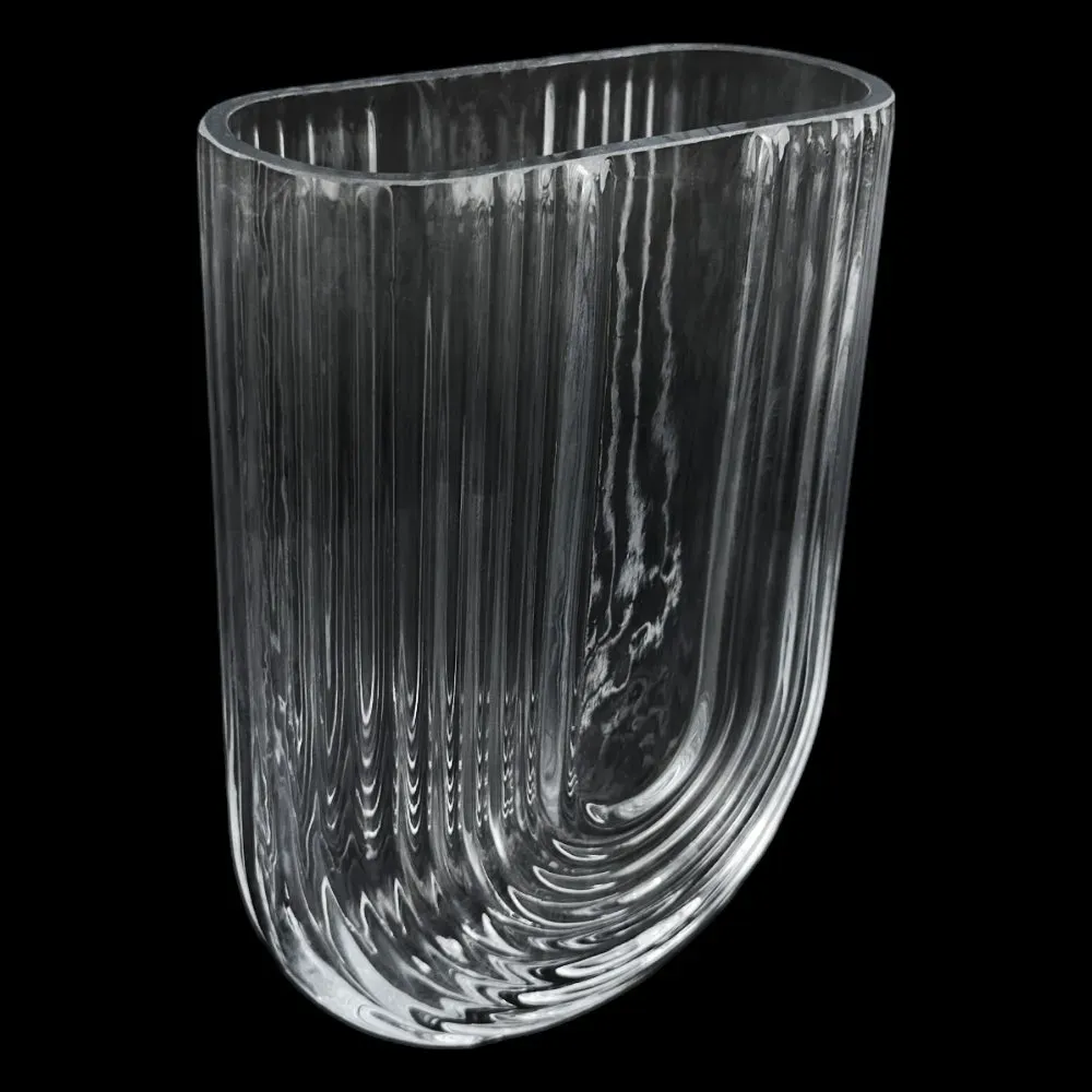 Vaza de sticla "Spiral S" transparenta photo 2