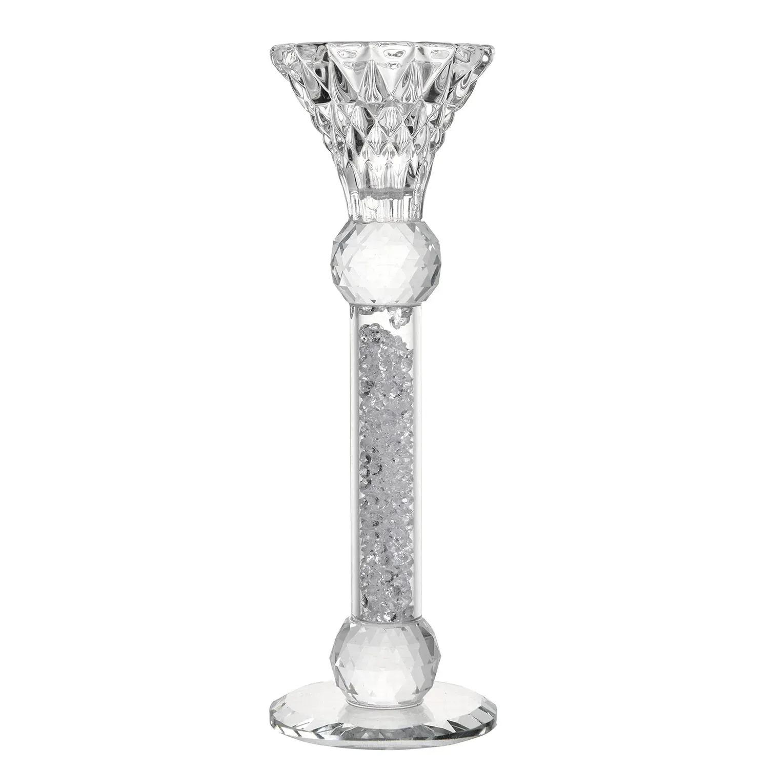 Glass candle holder with glass splinters for a Beauty M candle