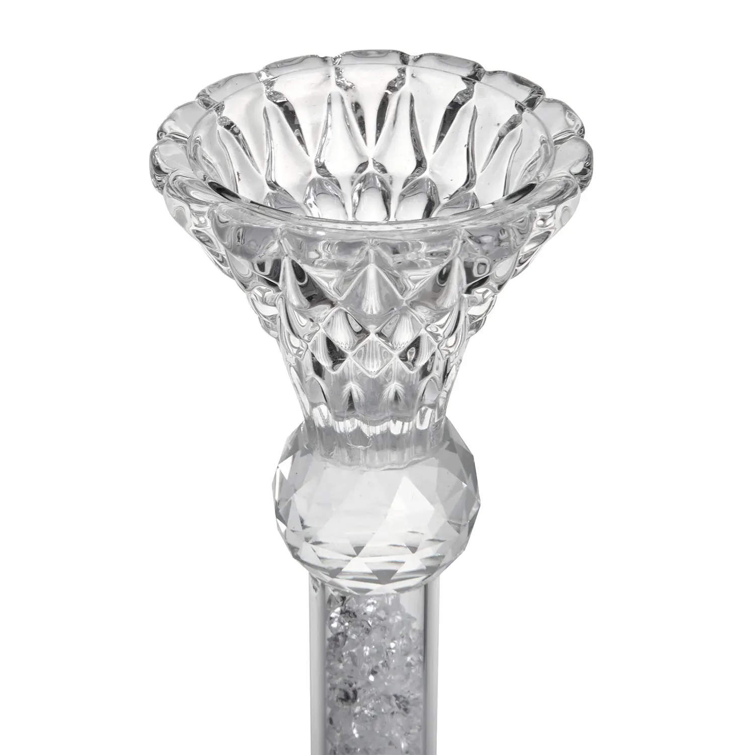 Glass candle holder with glass splinters for a Beauty M candle photo 2