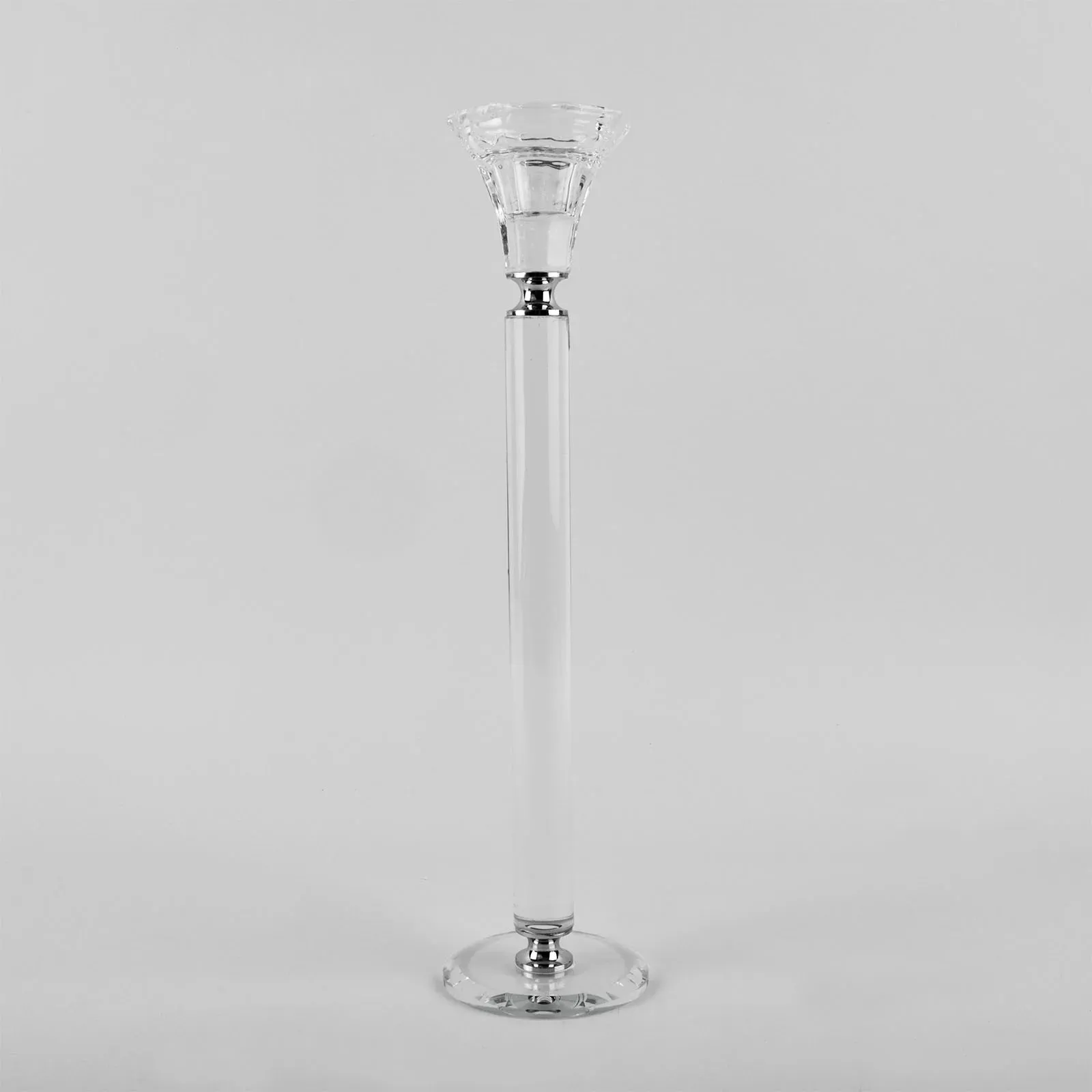 Стеклянный подсвечник с осколками стекла для свечи Glass L