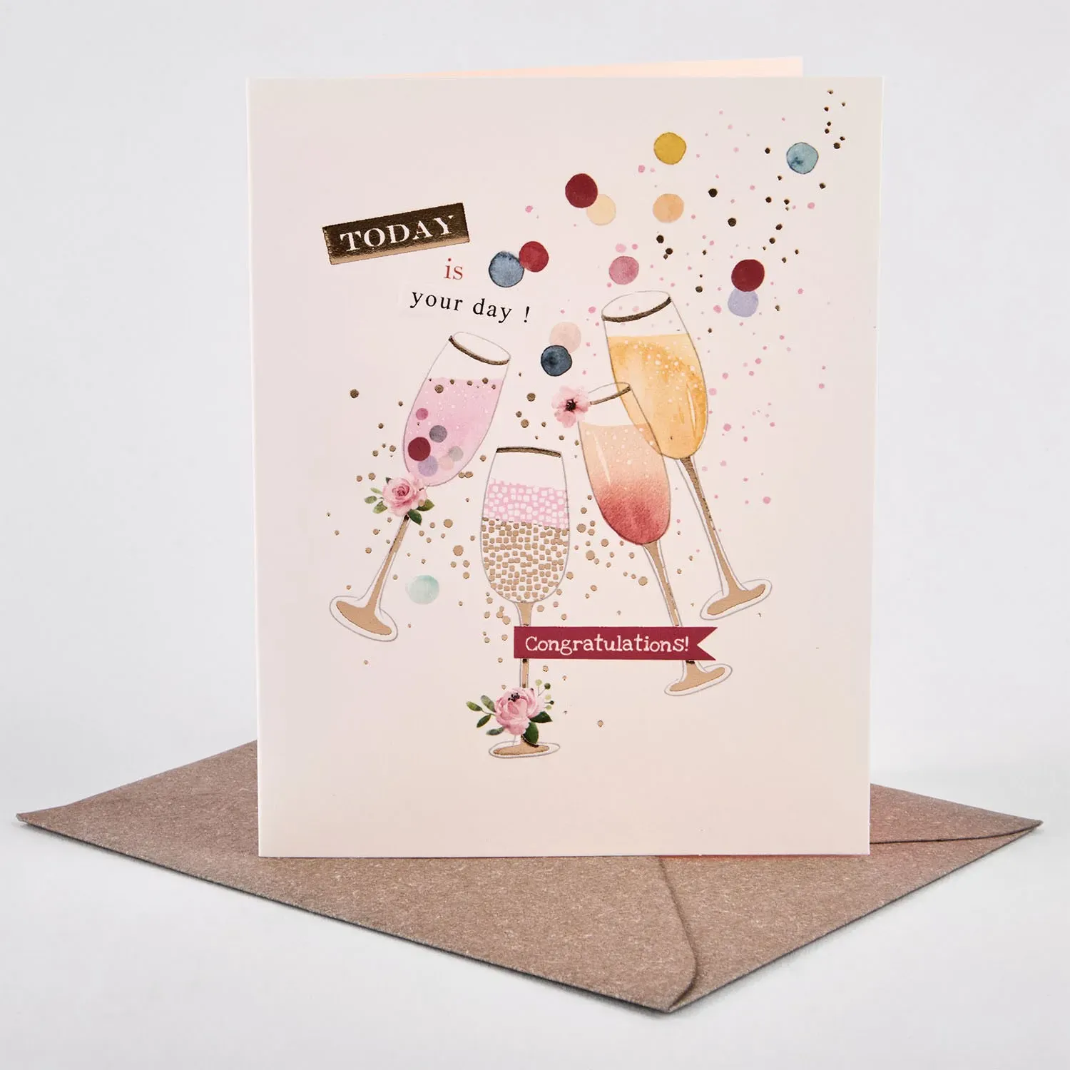 Gift cards with envelope, 16 pcs, 8 designs, 14.5x11.5cm photo 3