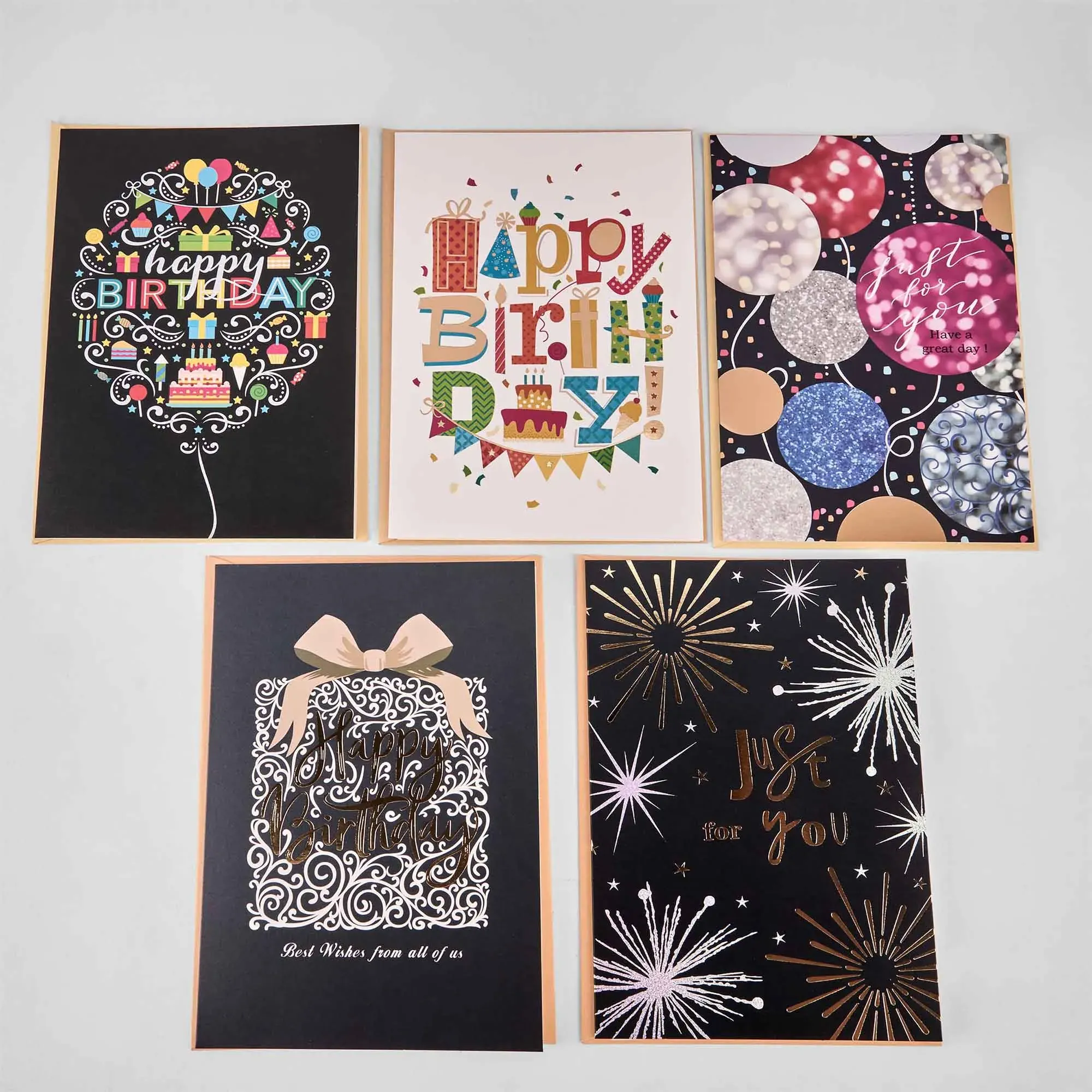 Gift cards with envelope, 64 pcs, 16 designs, 20x13cm photo 4