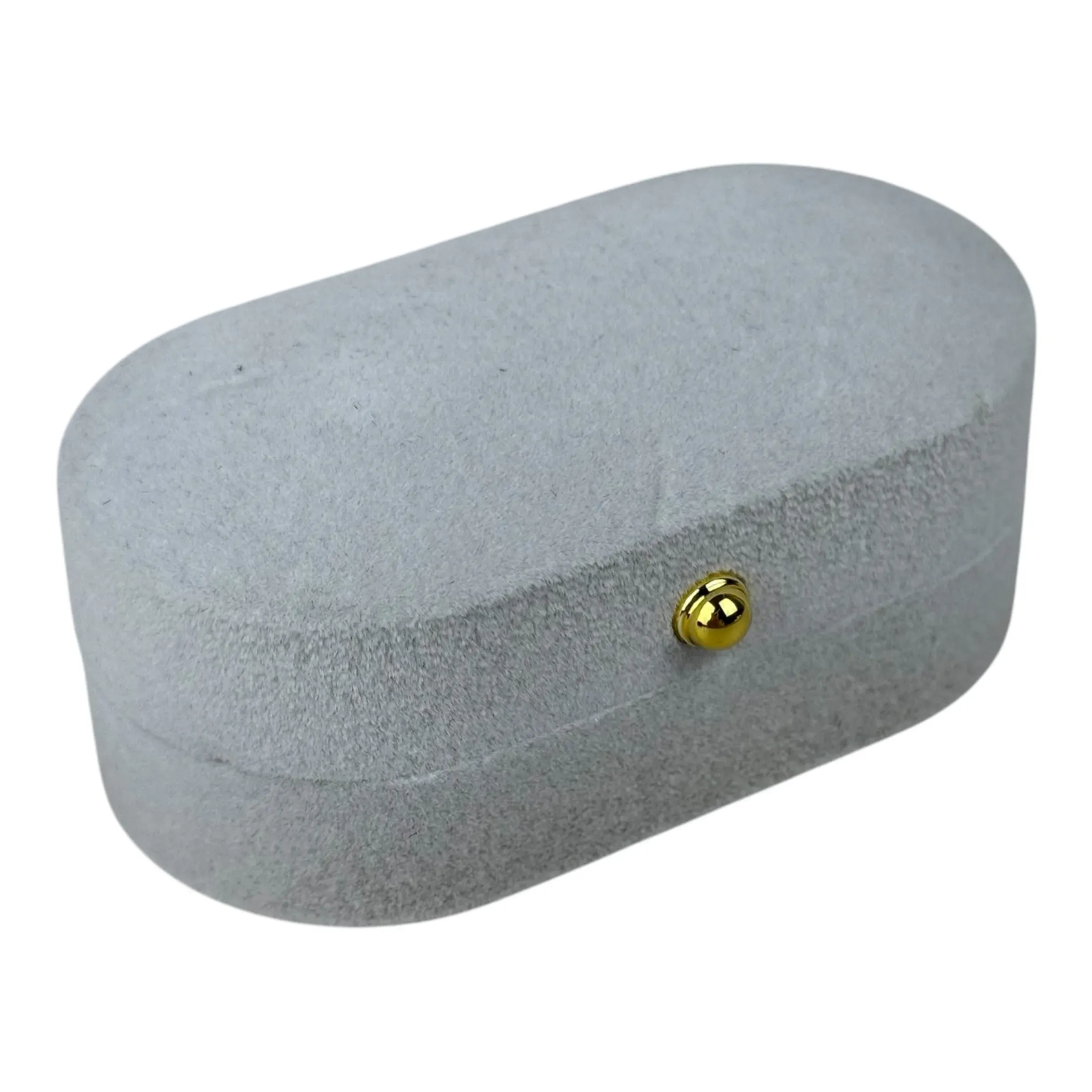 Bársony ékszerdobozok, fehér, 6 db, 7.5x4x3.3