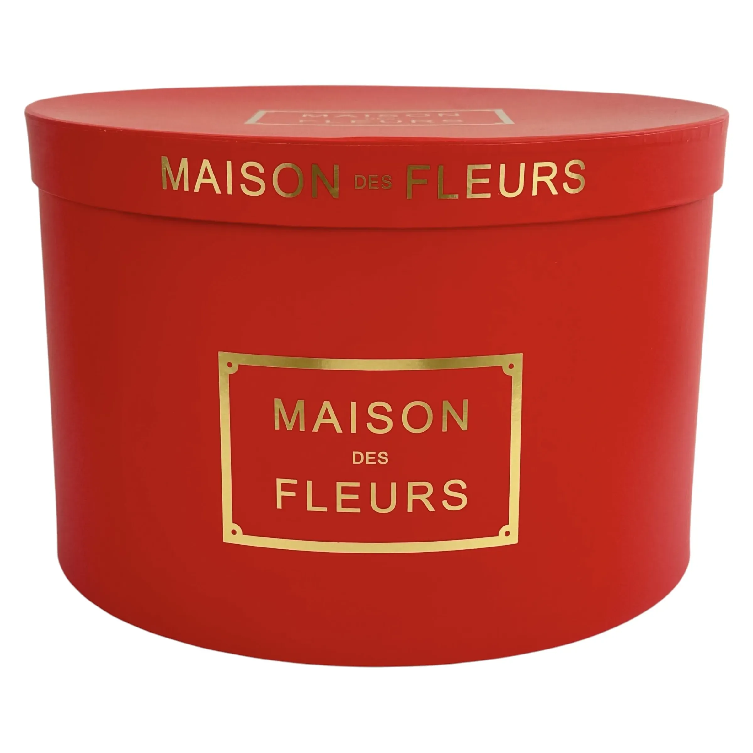 5 db piros virágos dobozból álló készlet "Maison de Fleur"