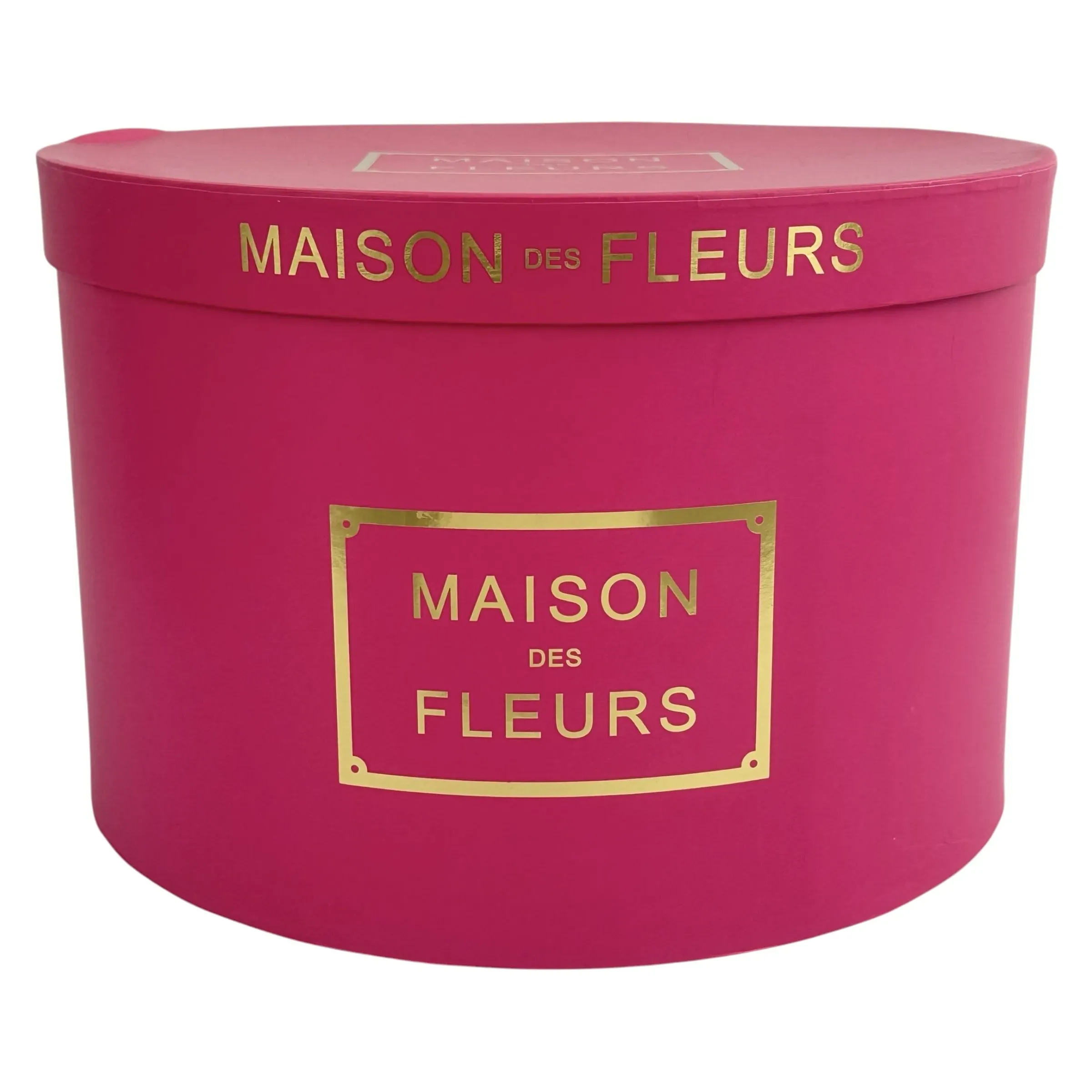 Zestaw 5 malinowych pudełek na kapelusze Maison de Fleur