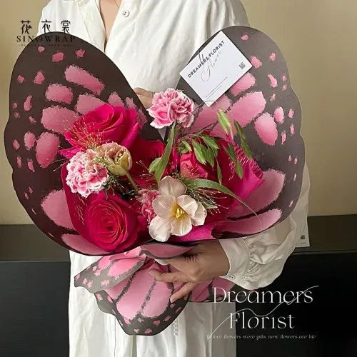 Wings flower wrapping paper, 85g, #04 photo 3
