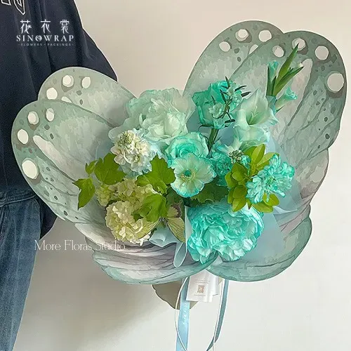 Hârtie de împachetat cu flori "Wings", 85g, #08 photo 3