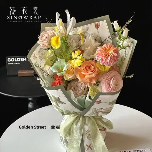 Hârtie de ambalaj cadou "Bloomy", 85g, #01 photo 6