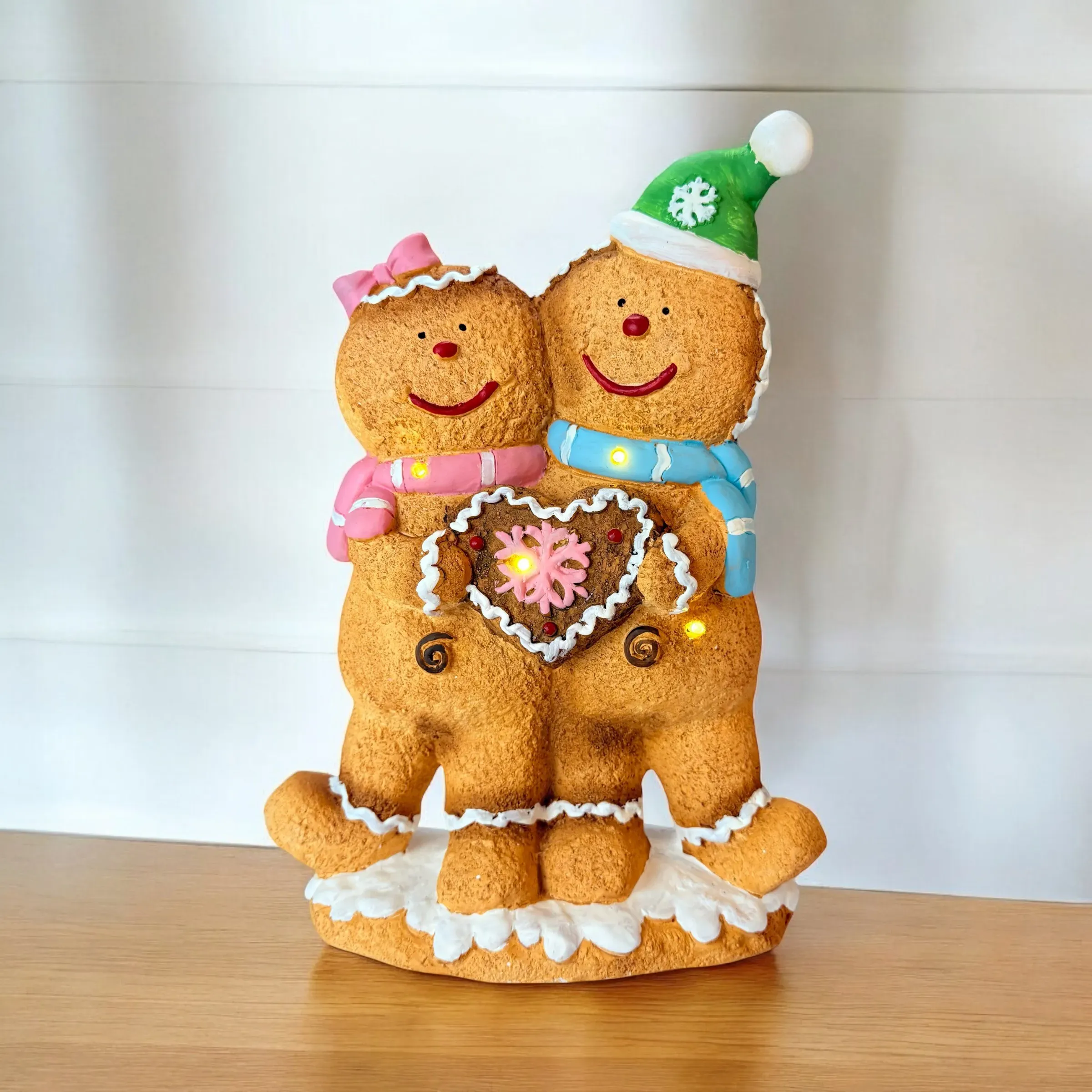 Christmas figurine "Hugging", 42.7/14.6/31.5 photo 2