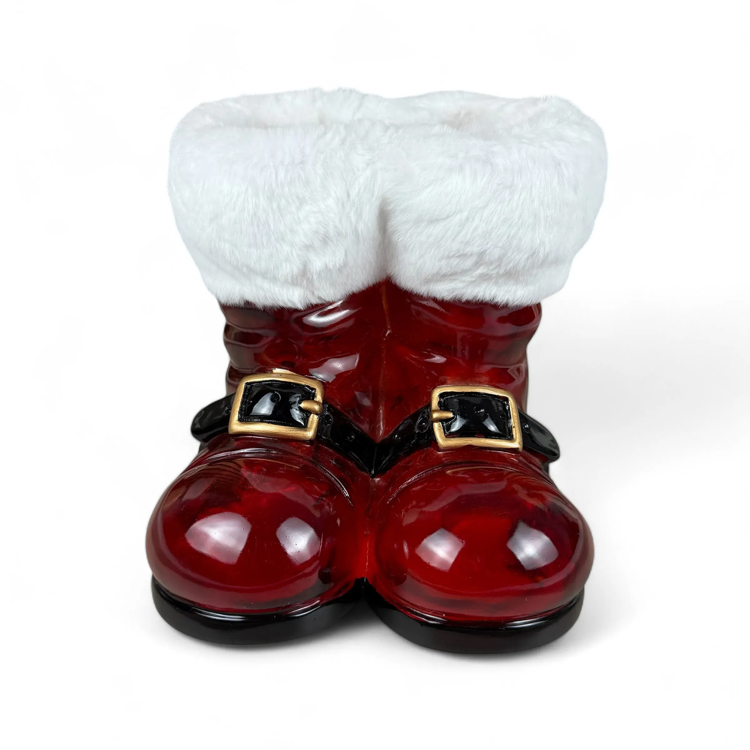 Furry Boots Christmas figurine, 22/19/20