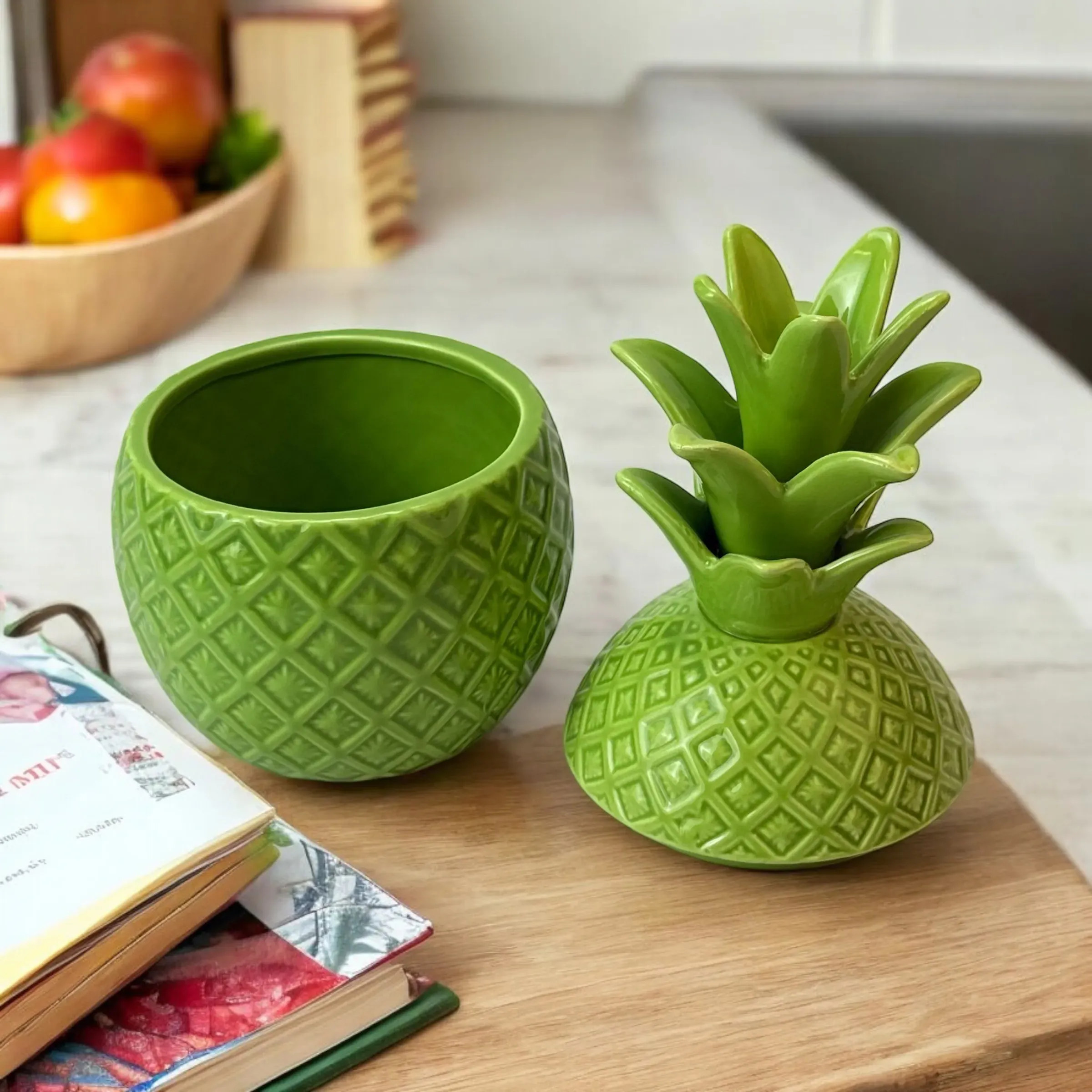 Zielone kubki świąteczne "Pineapple #3" photo 3