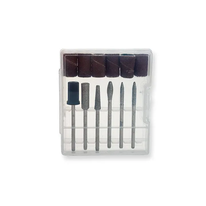 65W manicure trimmer, black white + 6 diamond replacement heads photo 6