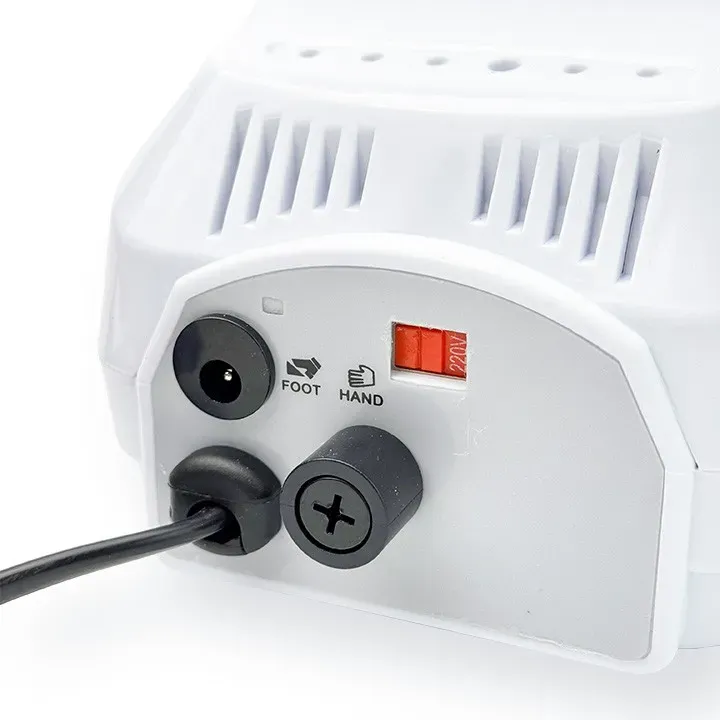 65W manicure trimmer, black white + 6 diamond replacement heads photo 7
