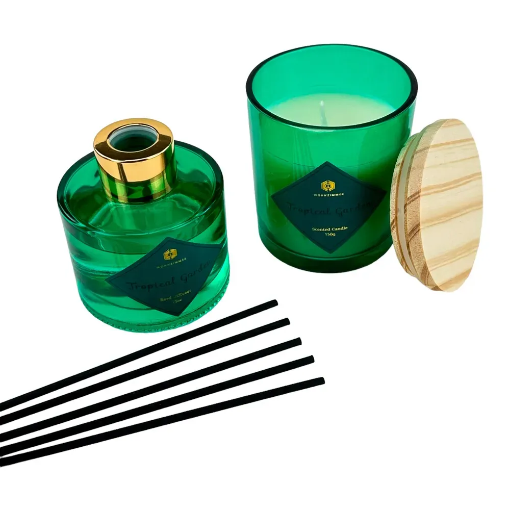 Lumânare parfumată și difuzor de aromă „Radiant” gradina tropicala photo 2