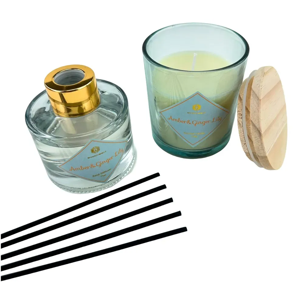Lumanare parfumata si difuzor de aroma "Radiant" crin ambra-ghimbir photo 2