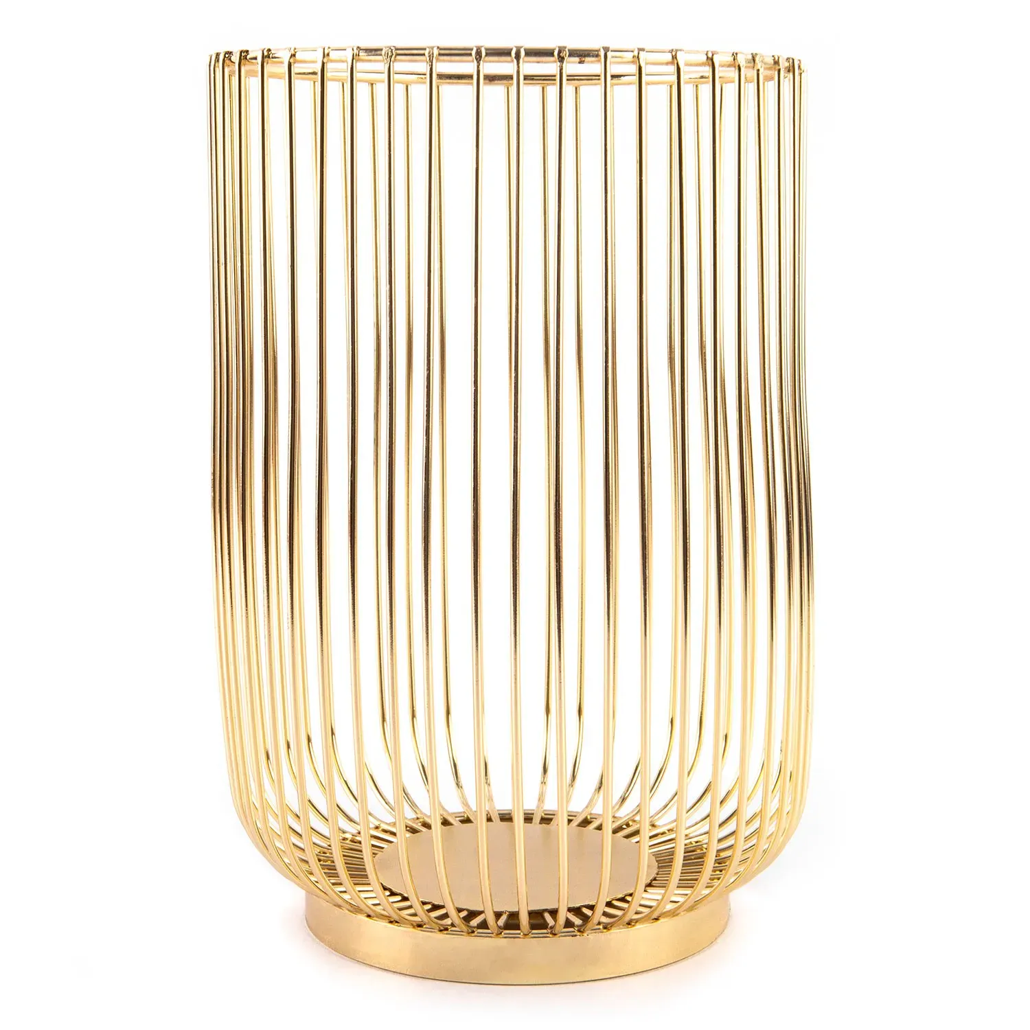 Iron holder for cutlery and kitchen utensils, gold 17cm