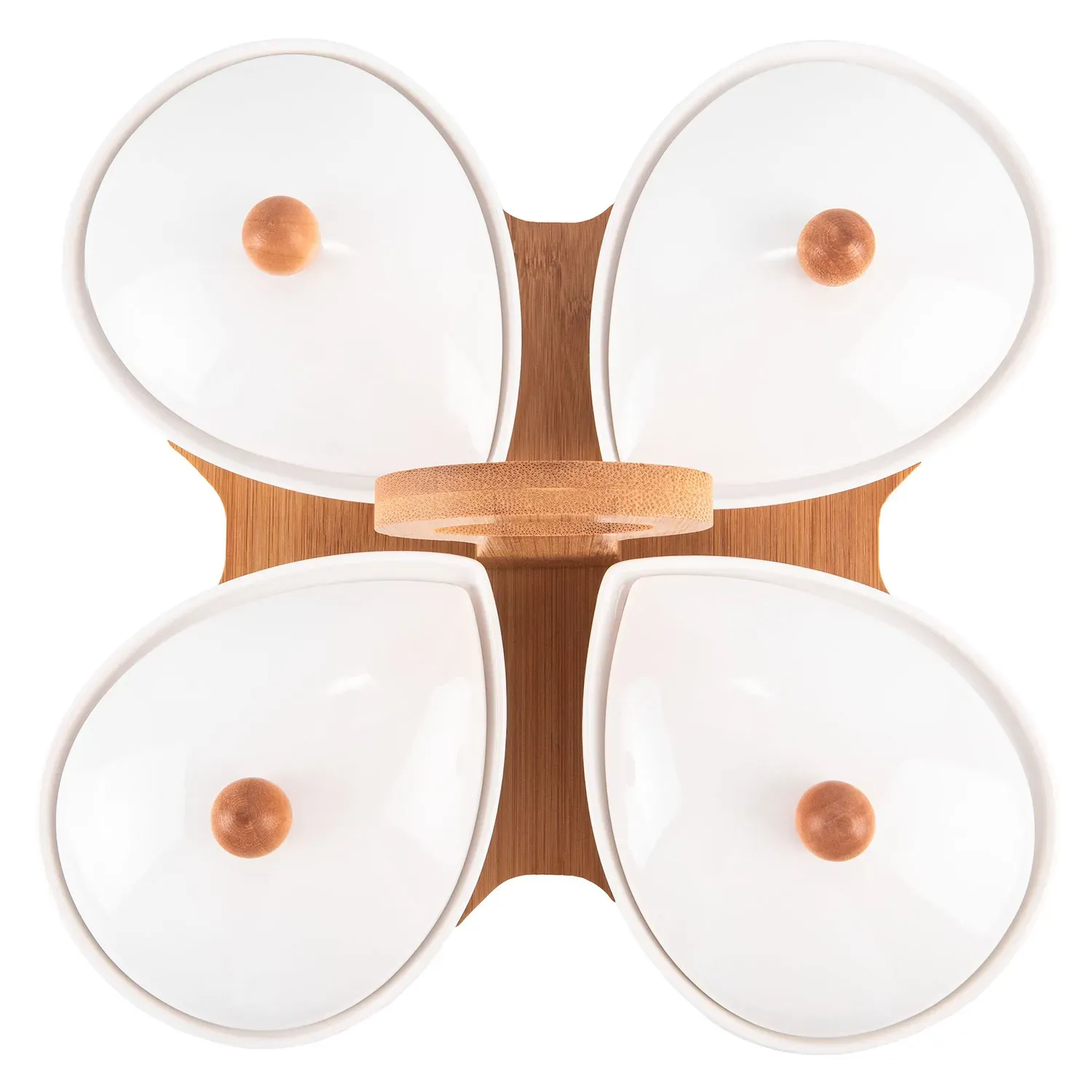 Set din ceramica pentru aperitiv "Drops" cu maner photo 2