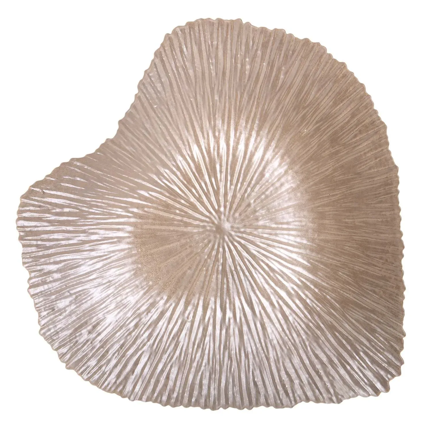 Glass plate "Shell Heart L", 35/35/4.5 cm photo 2