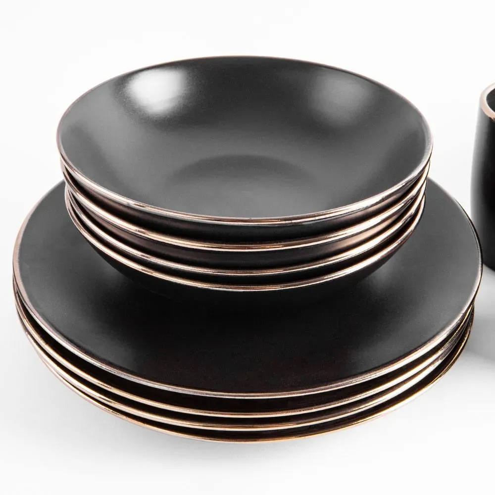 Set de vase de 16 piese "Deep black" photo 3