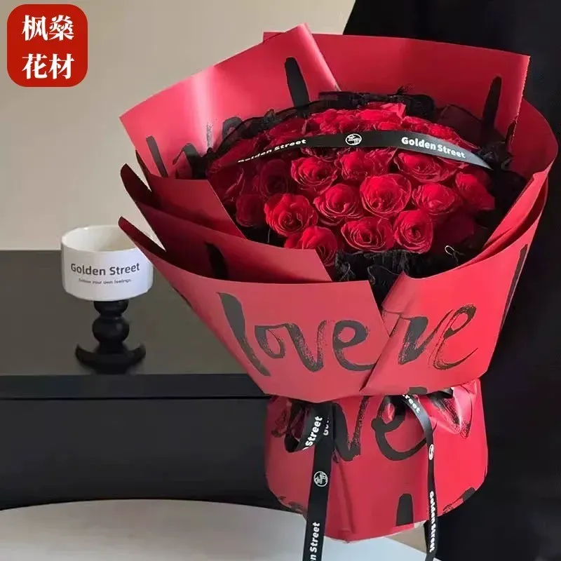 Целофан розово "Love Love" #02 photo 2