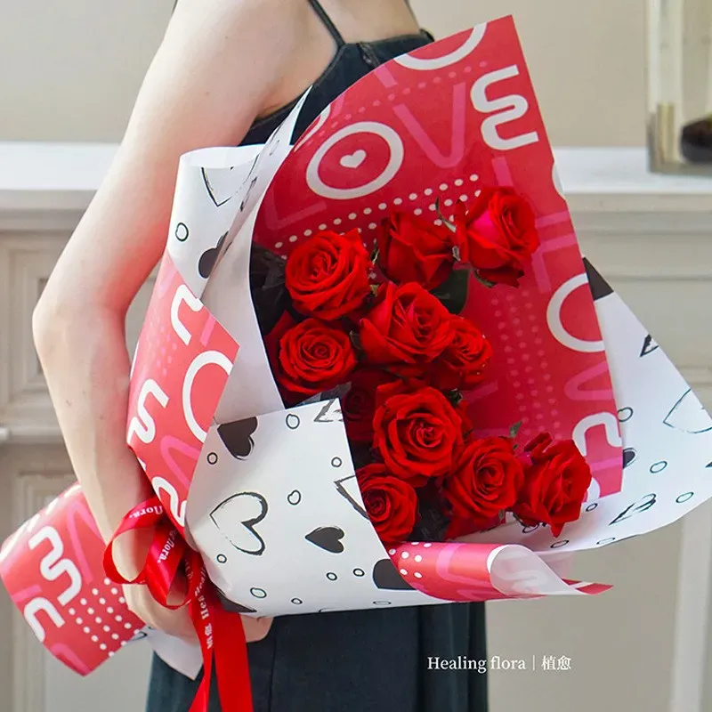 Celofan roz "Love" #01 photo 4