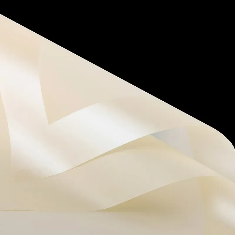 Translucent beige cellophane, with border, 58x58 #02
