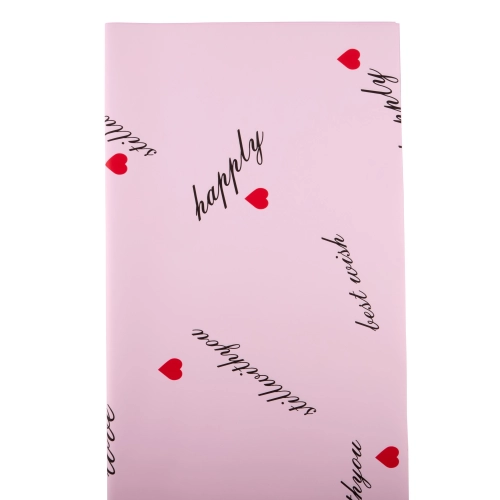 Celofan pentru flori "For you" roz