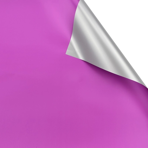 Celofan bicolor, fucsia-argintiu #18 (căsătorie după culoare)