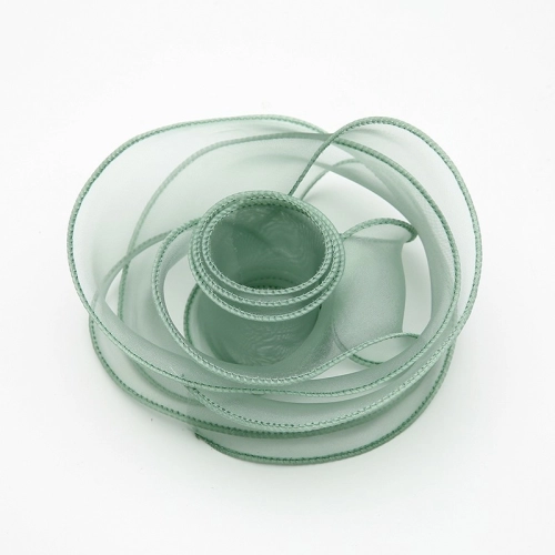 Panglică din organza "Premium", Lime Juice,  4cm / 9.14m #081